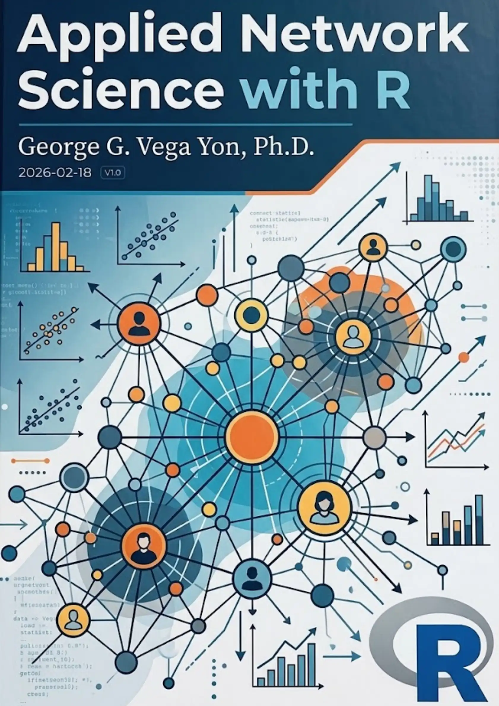 Cover of the book 'Applied Network Science With R'